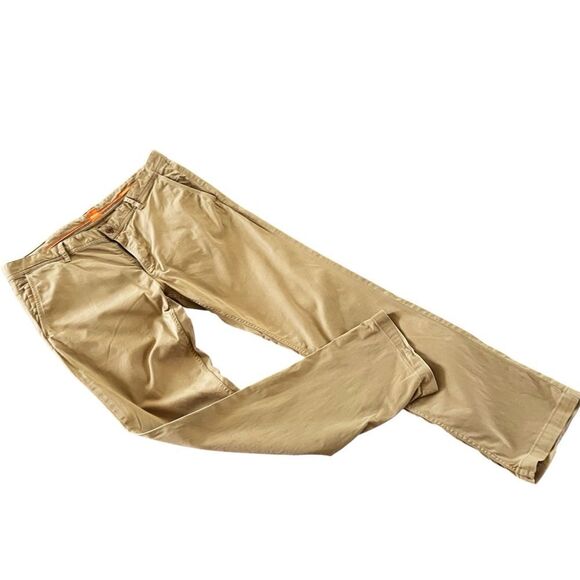 BOSS Hugo Boss Men's Khaki Chinos Regular Fit Size 36/34 - Picture 1 of 13